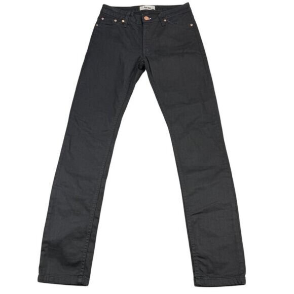 ACNE STUDIOS Flex S Wet Black Skinny Jean Size 28 x 32 - Picture 2 of 7